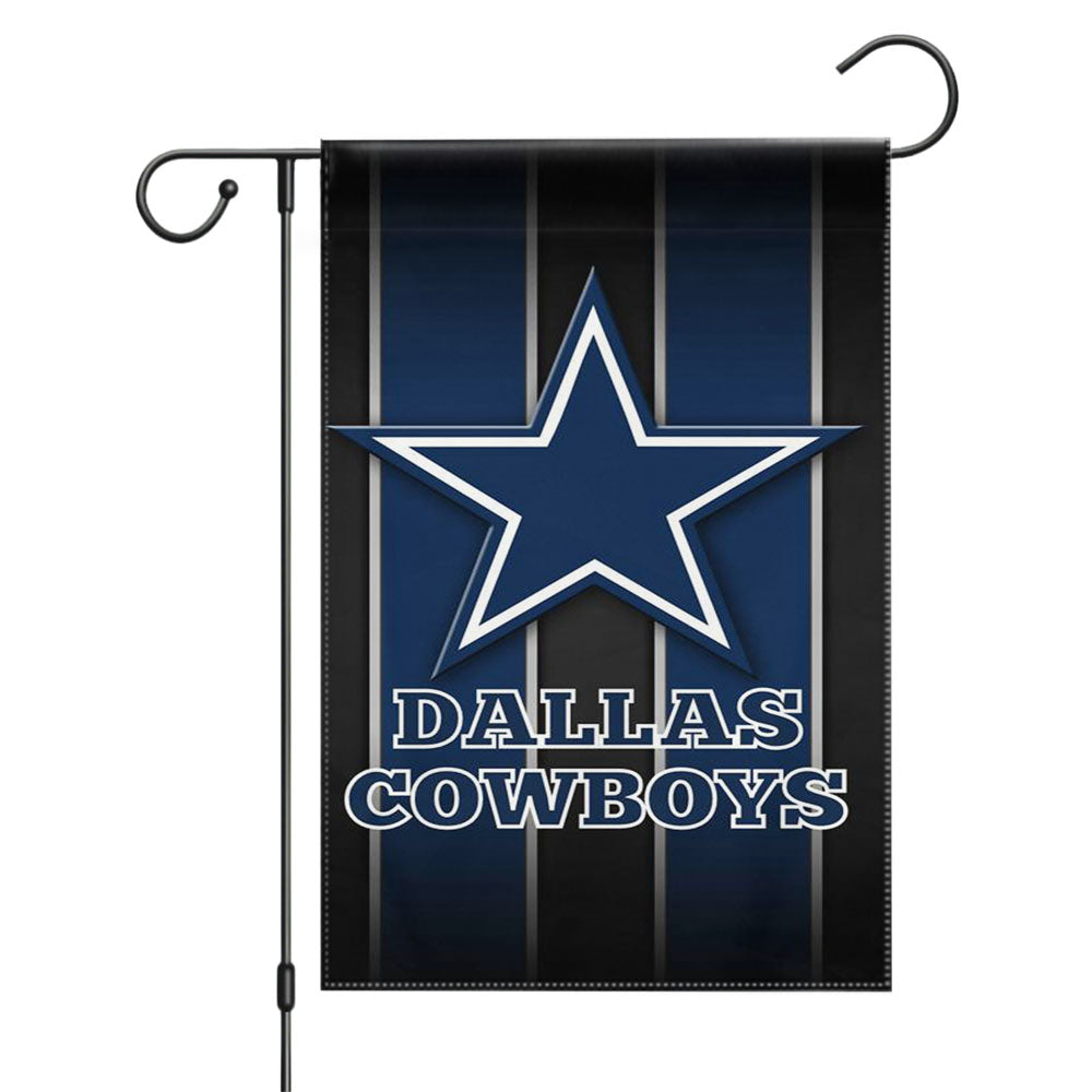Dallas Cowboys Blue Logo 8 Garden Flags Yard Outdoor Lawn 12 X 18