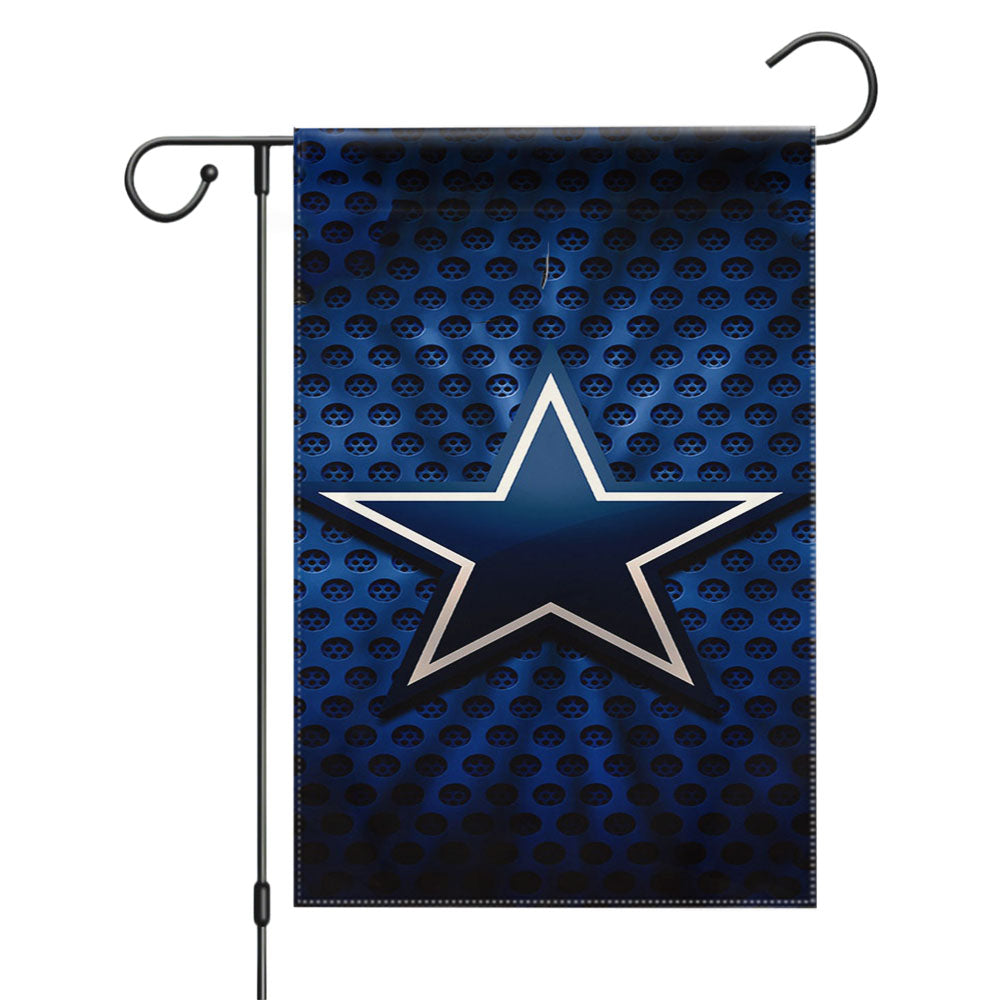 Dallas Cowboys Christmas Sweater Garden Flags Yard Outdoor Lawn 12 X 18
