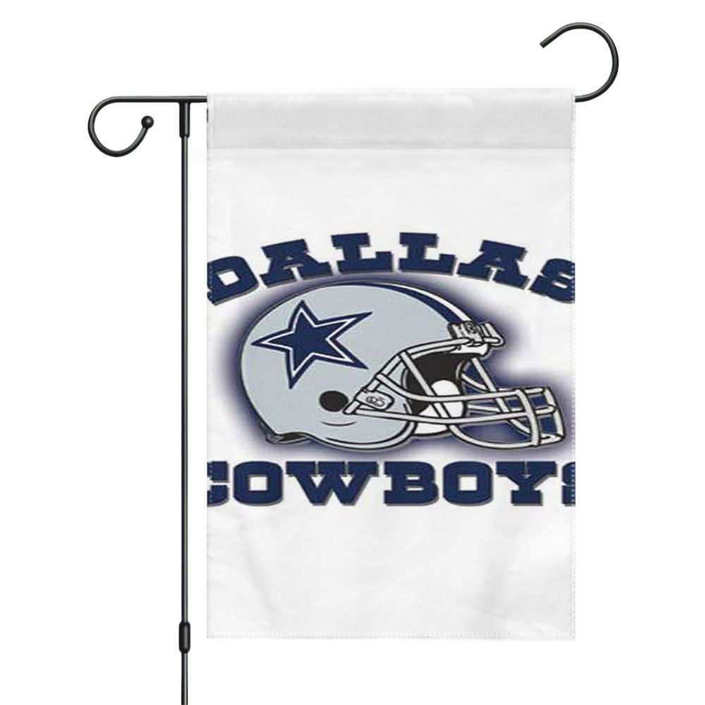Dallas Cowboys Diagonal Wood Garden Flags Yard Outdoor Lawn 12 X 18