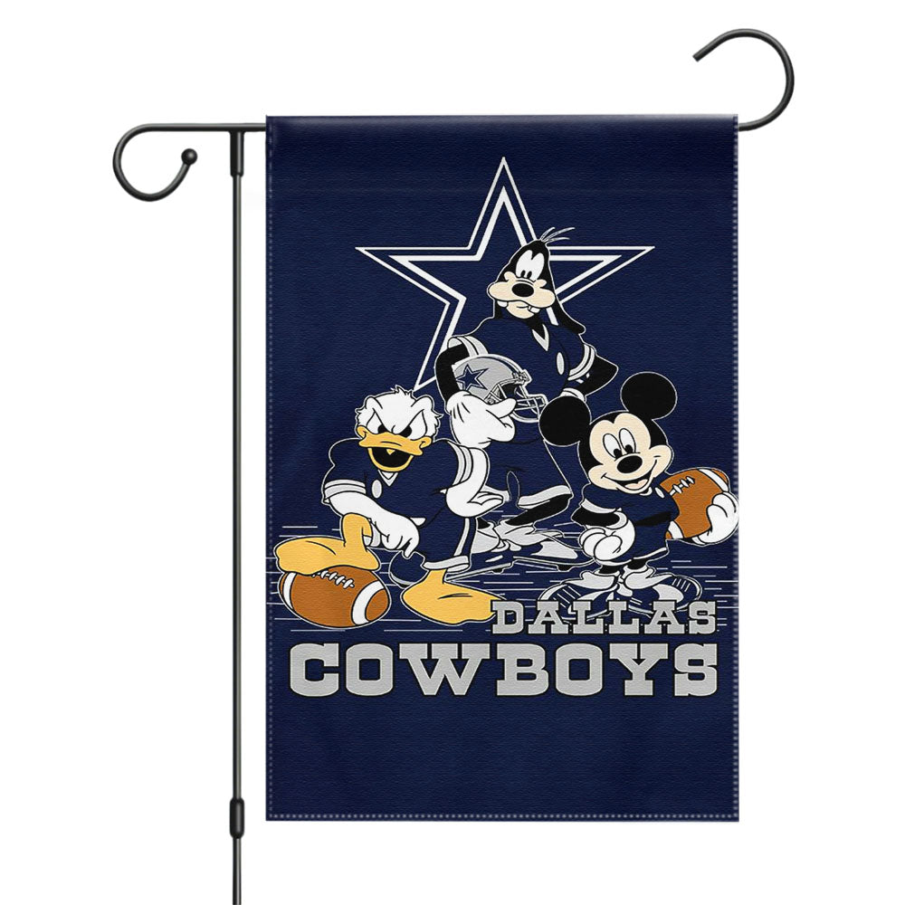 Dallas Cowboys Emblem Garden Flags Yard Outdoor Lawn 12 X 18