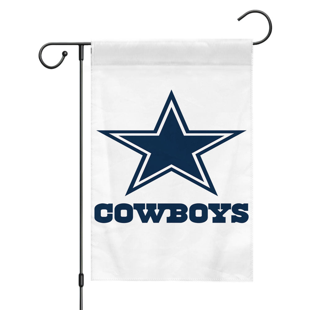 Dallas Cowboys Helmet Logo Garden Flags Yard Outdoor Lawn 12 X 18