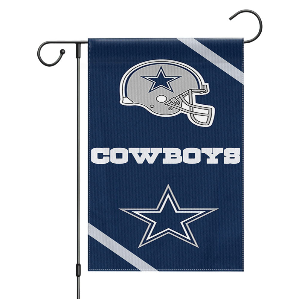 Dallas Cowboys Helmet Garden Flags Yard Outdoor Lawn 12 X 18