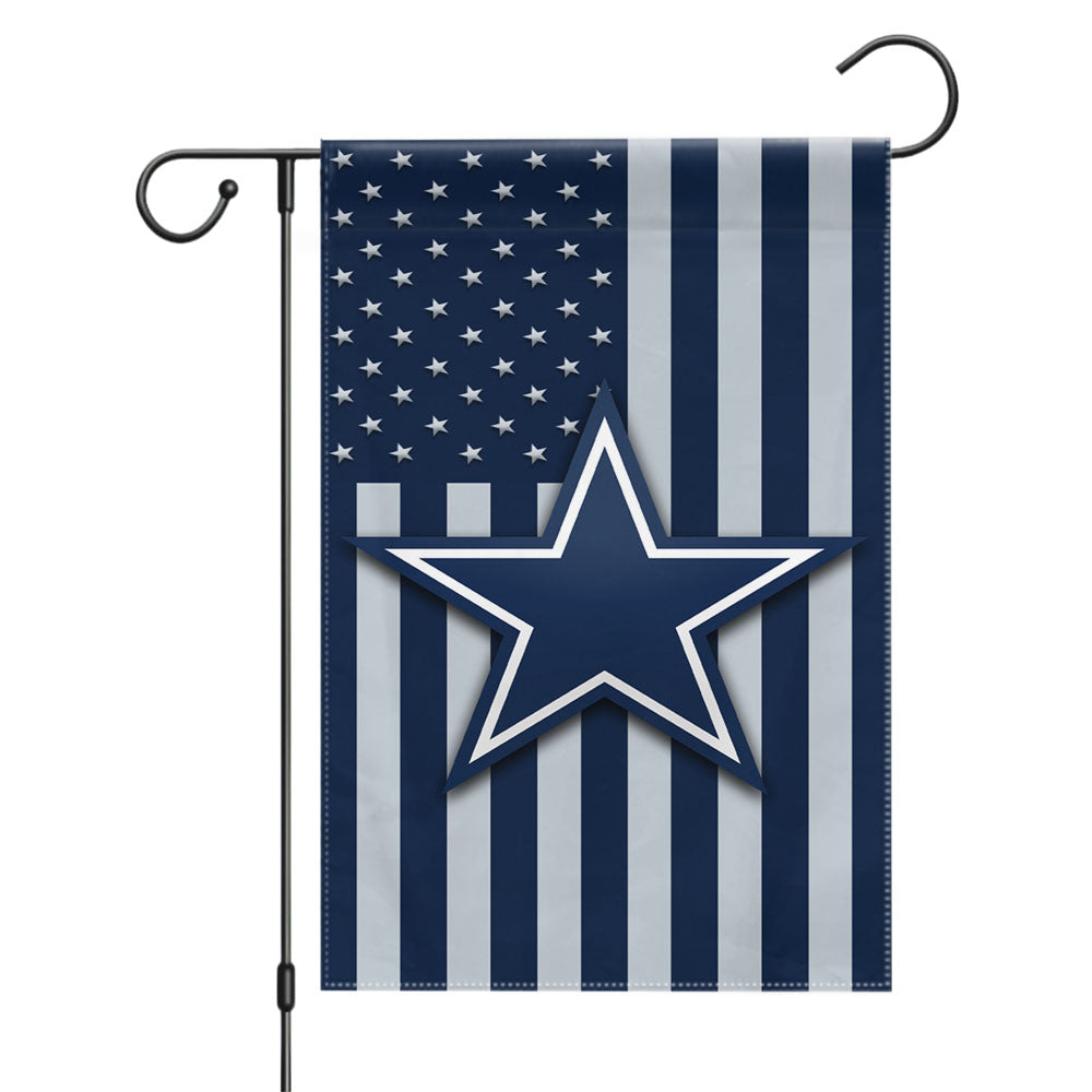 Dallas Cowboys Logo Garden Flags Yard Outdoor Lawn 12 X 18