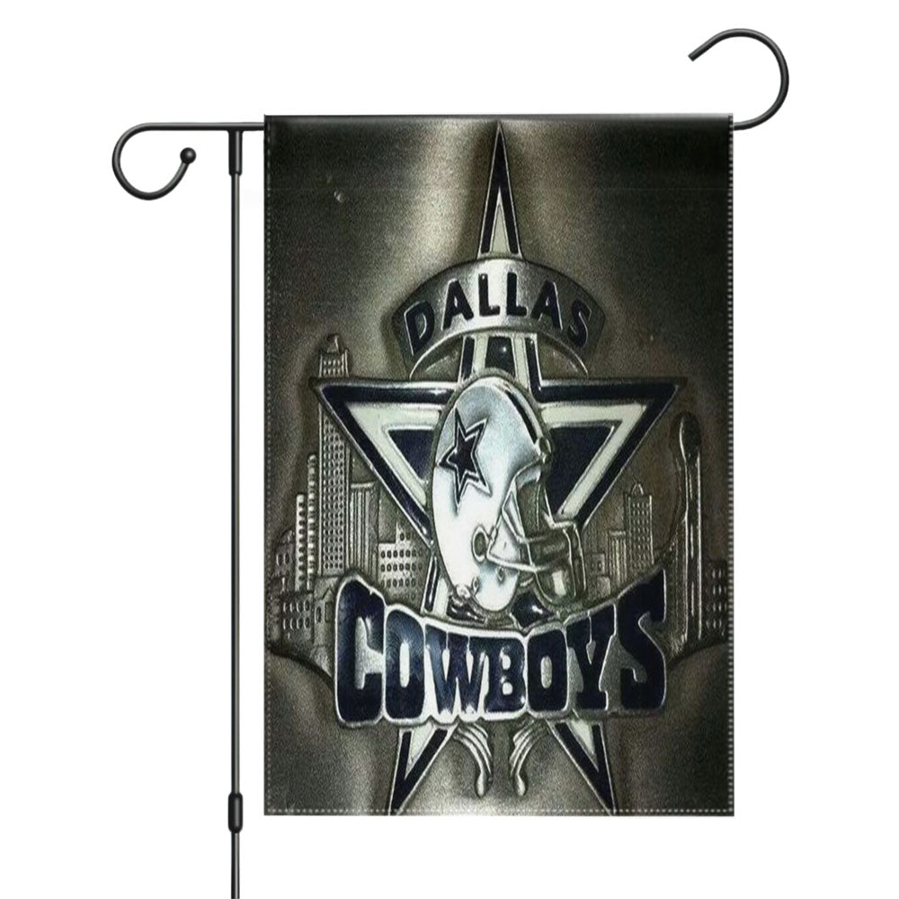 Dallas Cowboys Nfl Stripes New Garden Flags Yard Outdoor Lawn 12 X 18