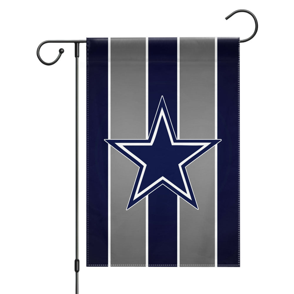 Dallas Cowboys Thin Blue Garden Flags Yard Outdoor Lawn 12 X 18