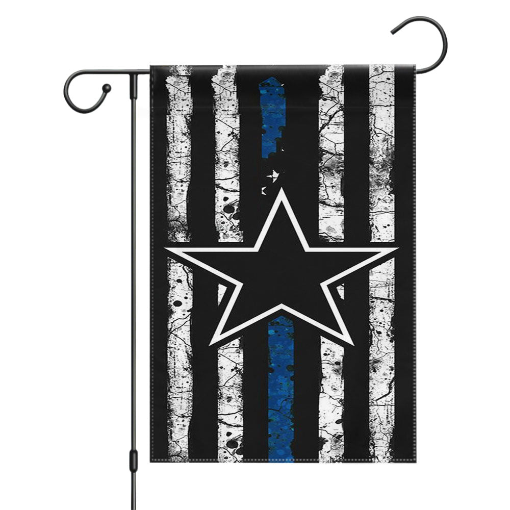 Dallas Cowboys Wallapaper Carbon Garden Flags Yard Outdoor Lawn 12 X 18