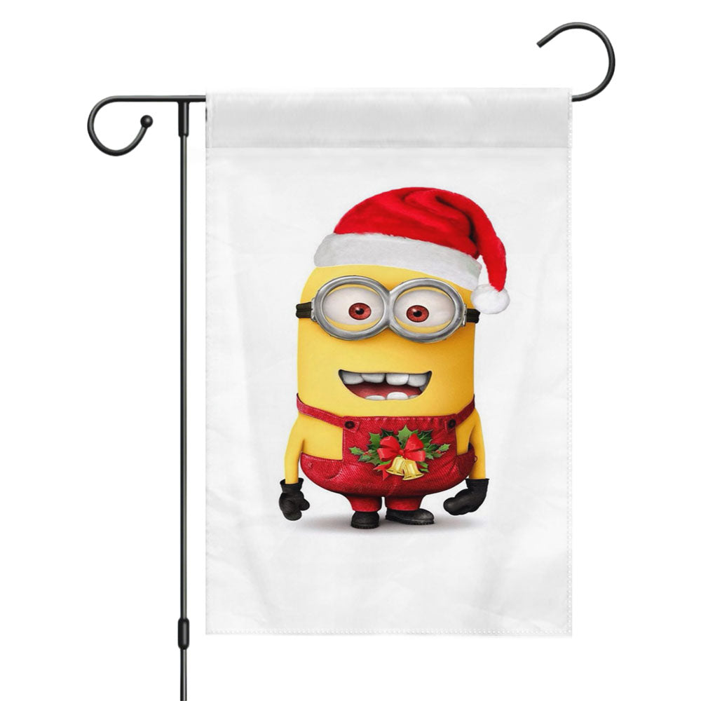 Despicable Me Minion Christmas Garden Flags Yard Outdoor Lawn 12 X 18