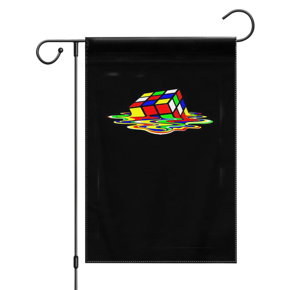 Did Sheldon Cooper The Big Bang Theory Cubo Rubik Garden Flags Yard Outdoor Lawn 12 X 18