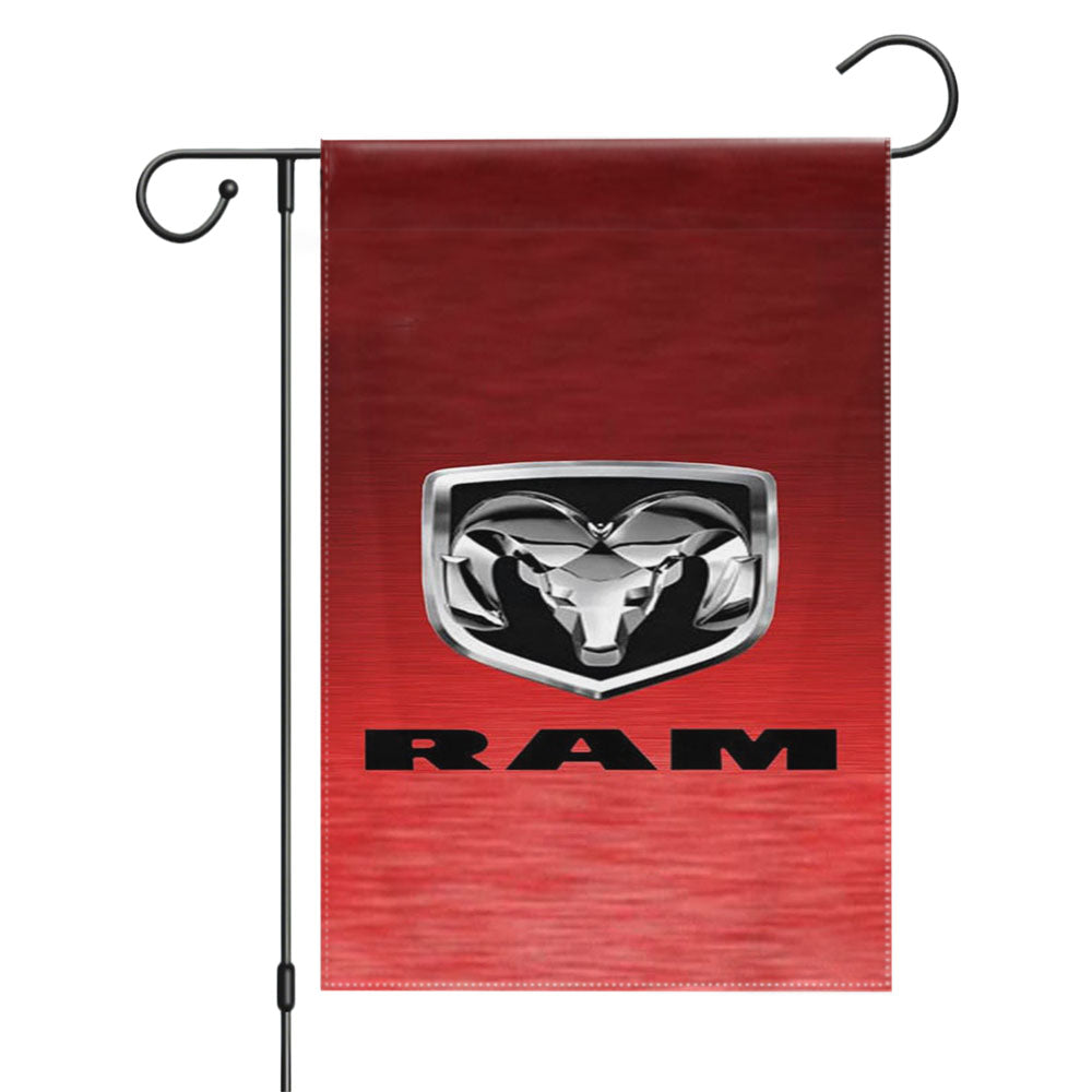 Dodge Ram Logo Garden Flags Yard Outdoor Lawn 12 X 18