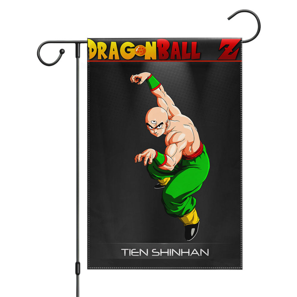 Dragon Ball Z Tien Shinhan Garden Flags Yard Outdoor Lawn 12 X 18