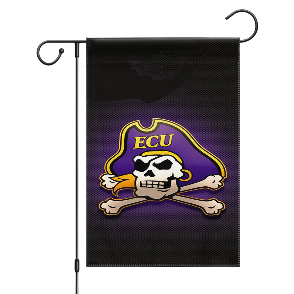 East Carolina Pirates Logo Garden Flags Yard Outdoor Lawn 12 X 18