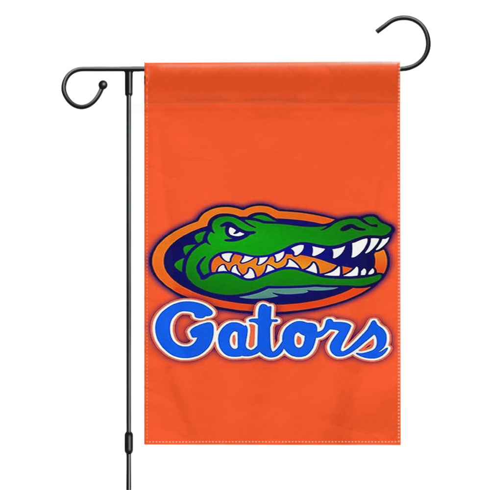 Florida Gators Black Fade Logo Garden Flags Yard Outdoor Lawn 12 X 18