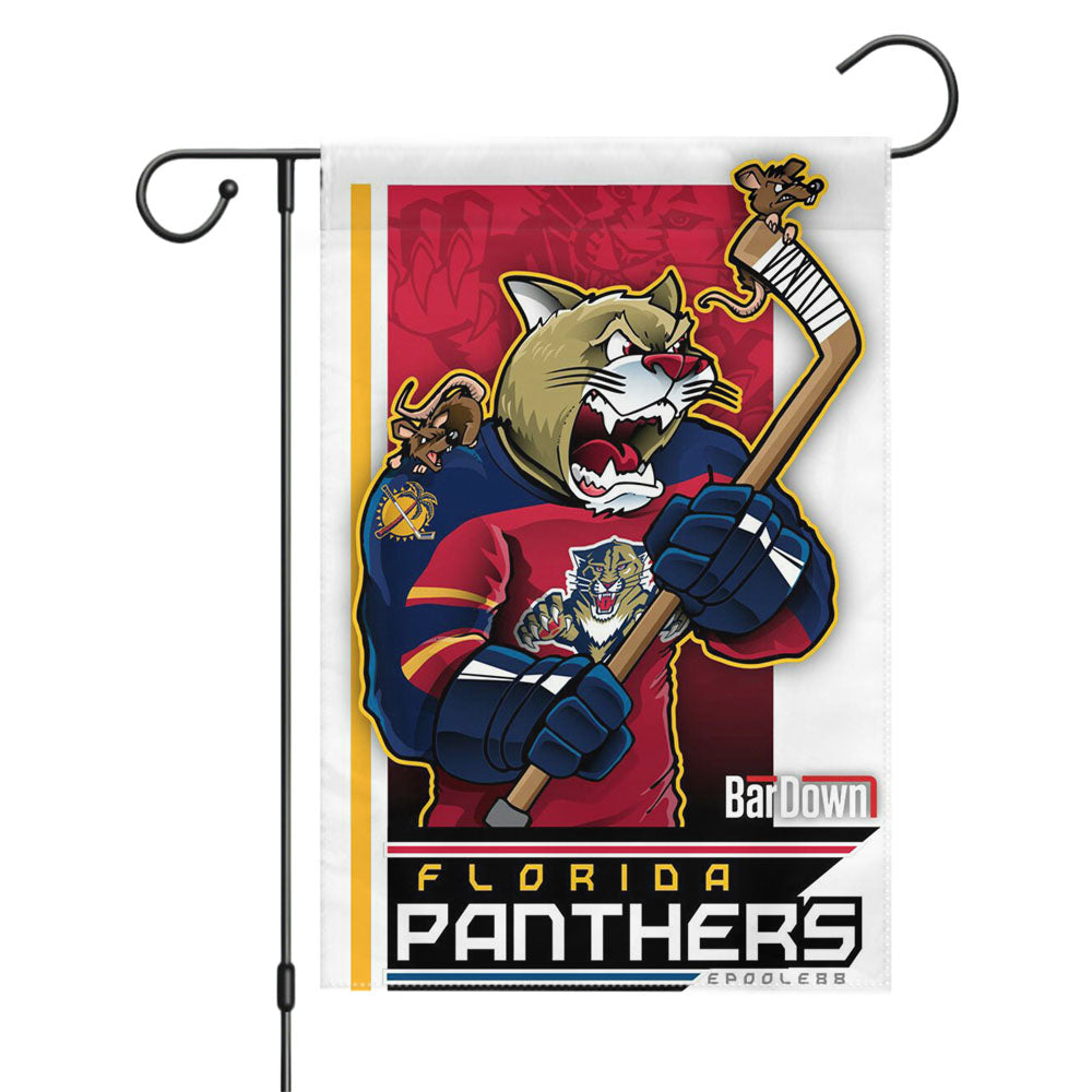 Florida Panthers Nhl Sport Logo Garden Flags Yard Outdoor Lawn 12 X 18