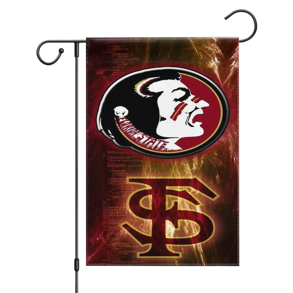 Florida State Seminols Red Wallpaper Garden Flags Yard Outdoor Lawn 12 X 18