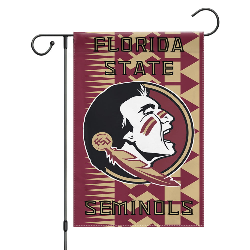 Florida States Seminols Aztec Wallpaper Garden Flags Yard Outdoor Lawn 12 X 18