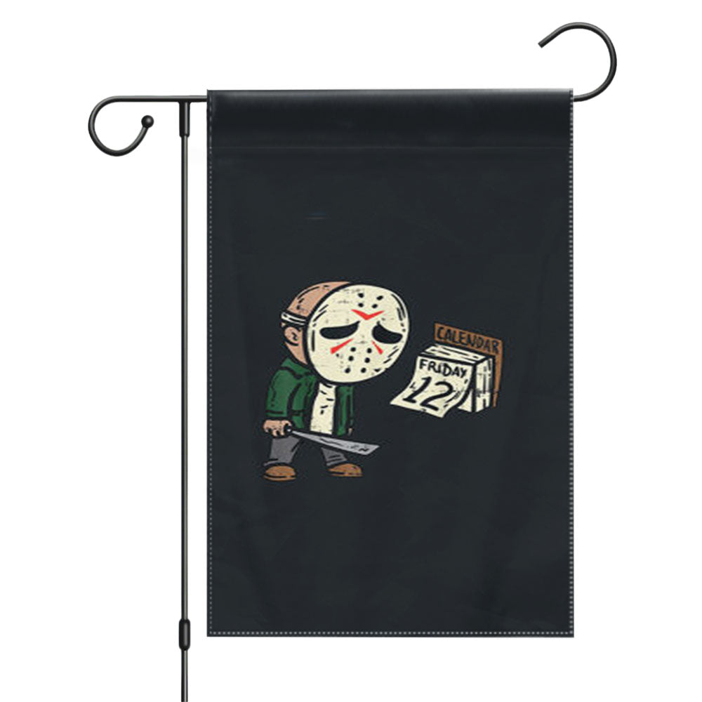 Friday 12Th Halloween Garden Flags Yard Outdoor Lawn 12 X 18
