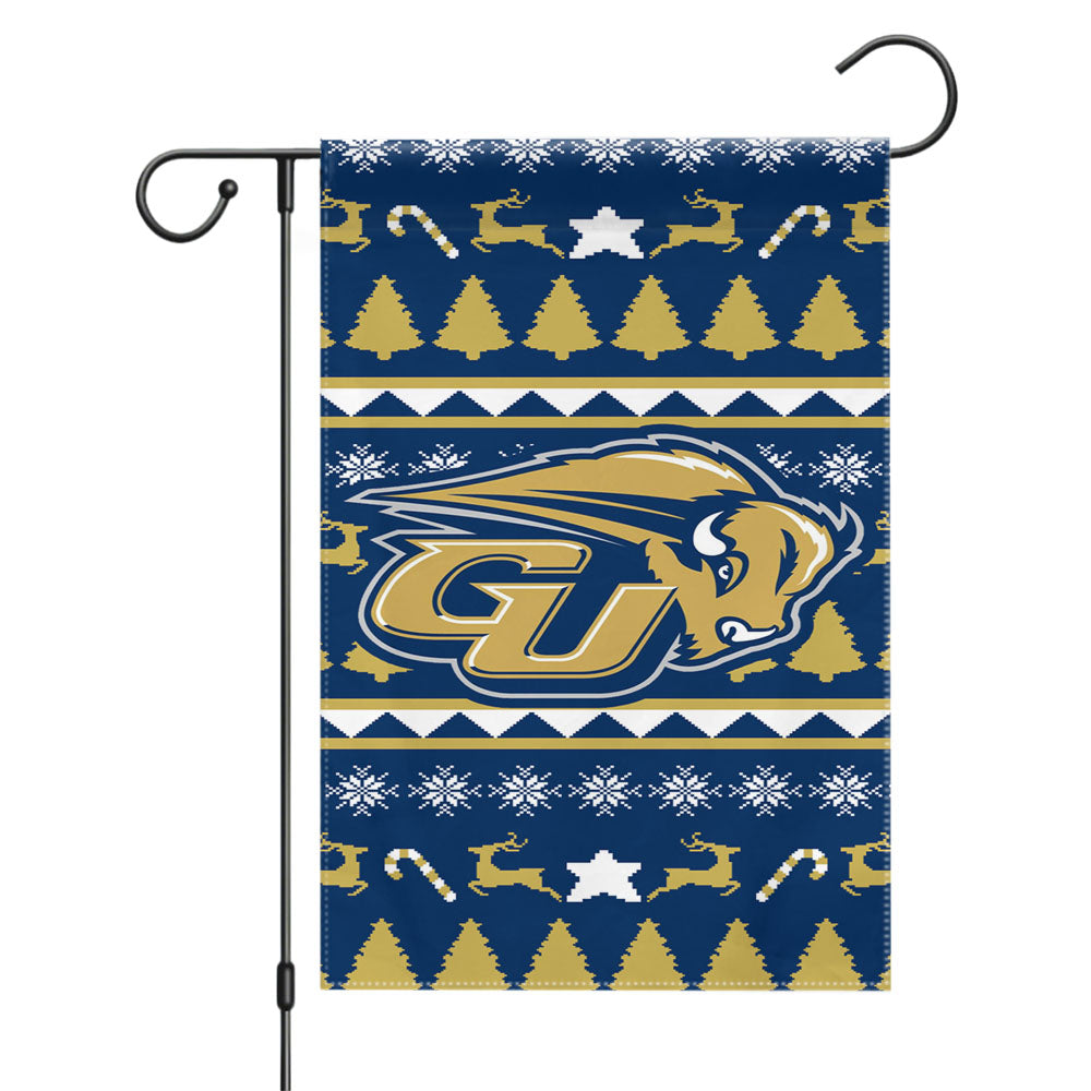 Gallaudet University Christmas Sweater Garden Flags Yard Outdoor Lawn 12 X 18