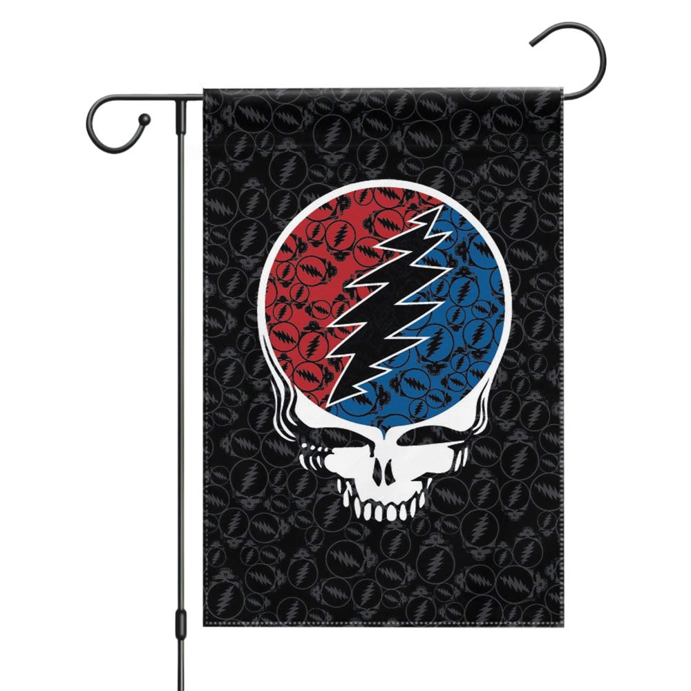Grateful Dead Jerry Garcia Guitar Garden Flags Yard Outdoor Lawn 12 X 18