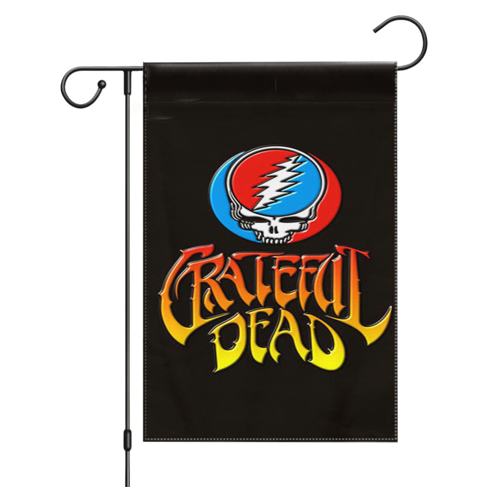 Grateful Dead Skeleton Roses Garden Flags Yard Outdoor Lawn 12 X 18