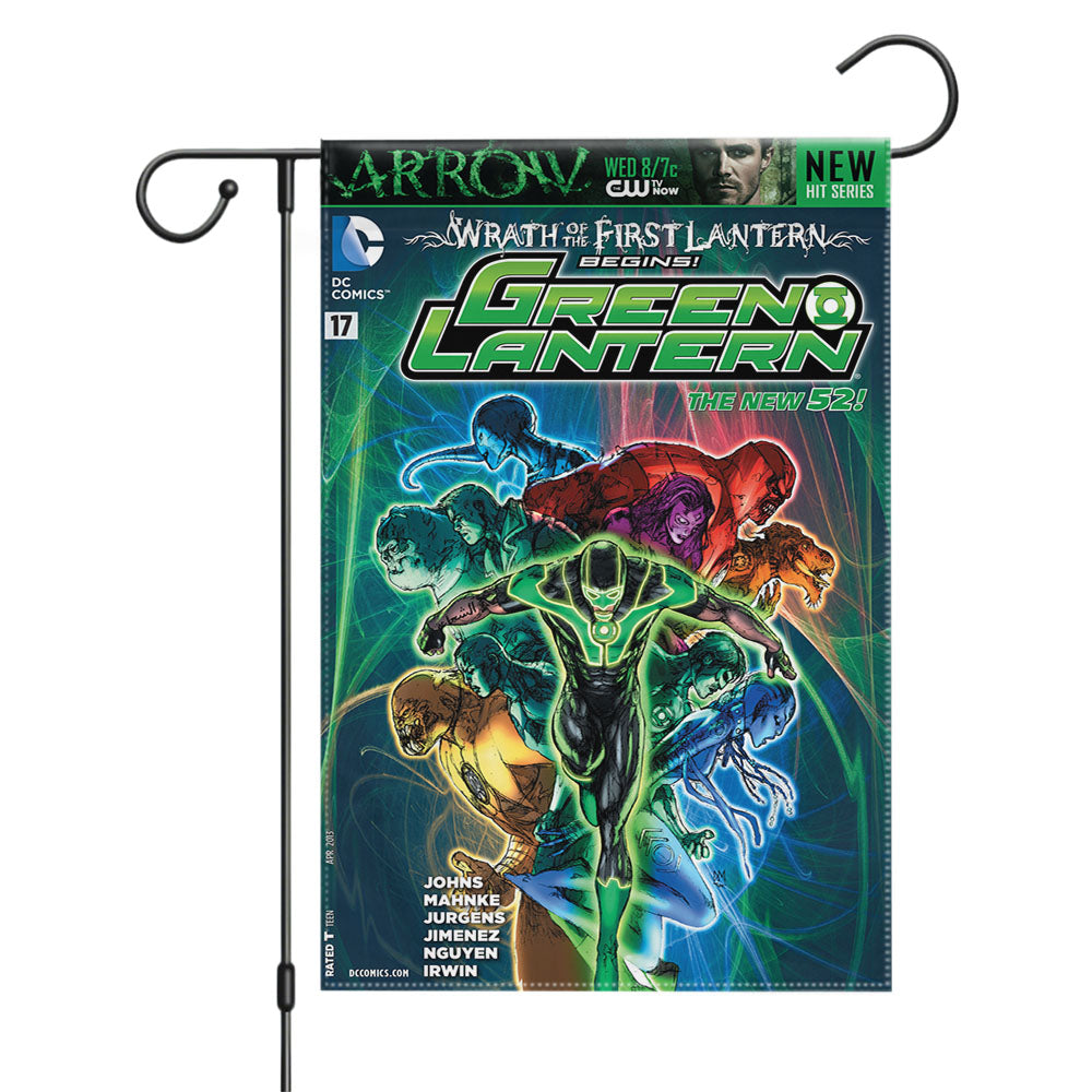 Green Lantern Hal Jordan 2 Garden Flags Yard Outdoor Lawn 12 X 18