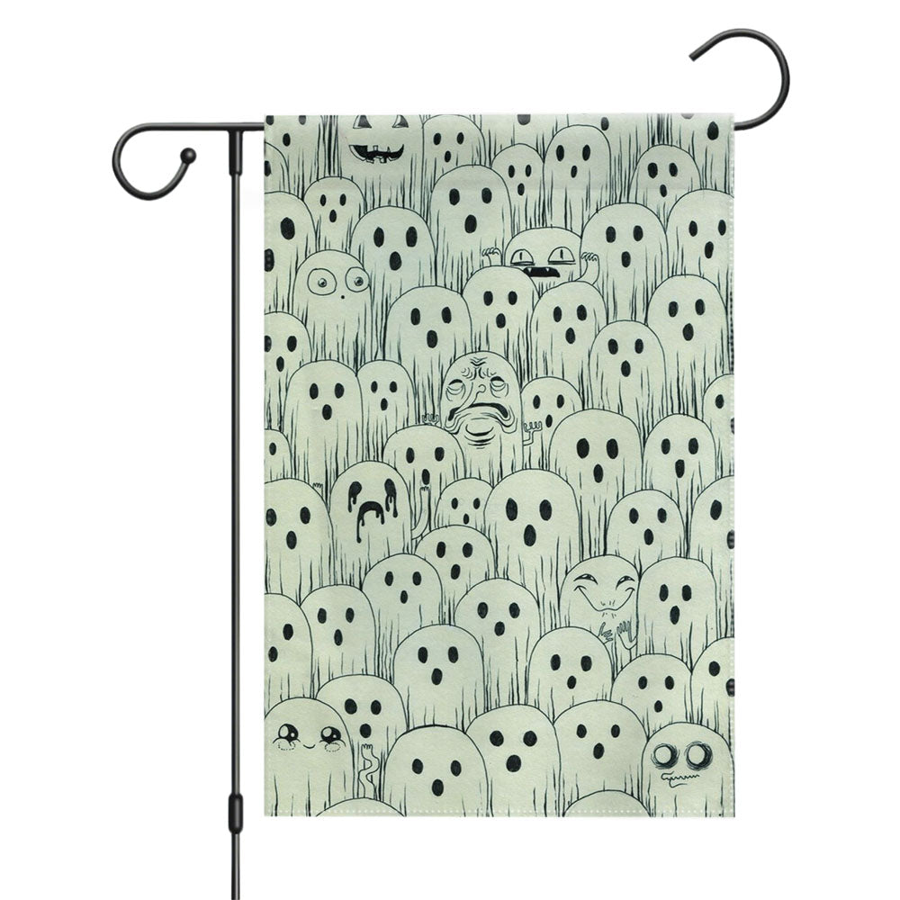 Halloween Black Cat Garden Flags Yard Outdoor Lawn 12 X 18