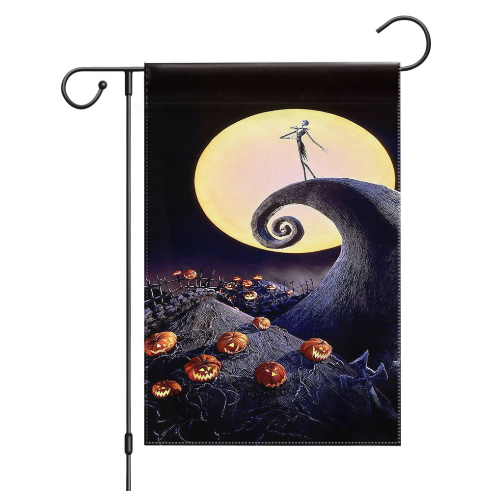 Halloween Haunting Skull Garden Flags Yard Outdoor Lawn 12 X 18