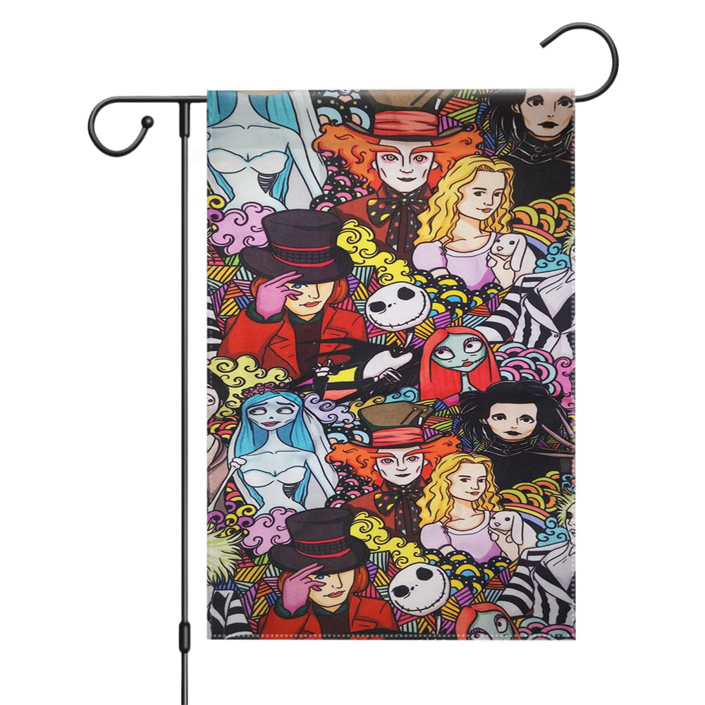 Halloween Michael Myers Garden Flags Yard Outdoor Lawn 12 X 18