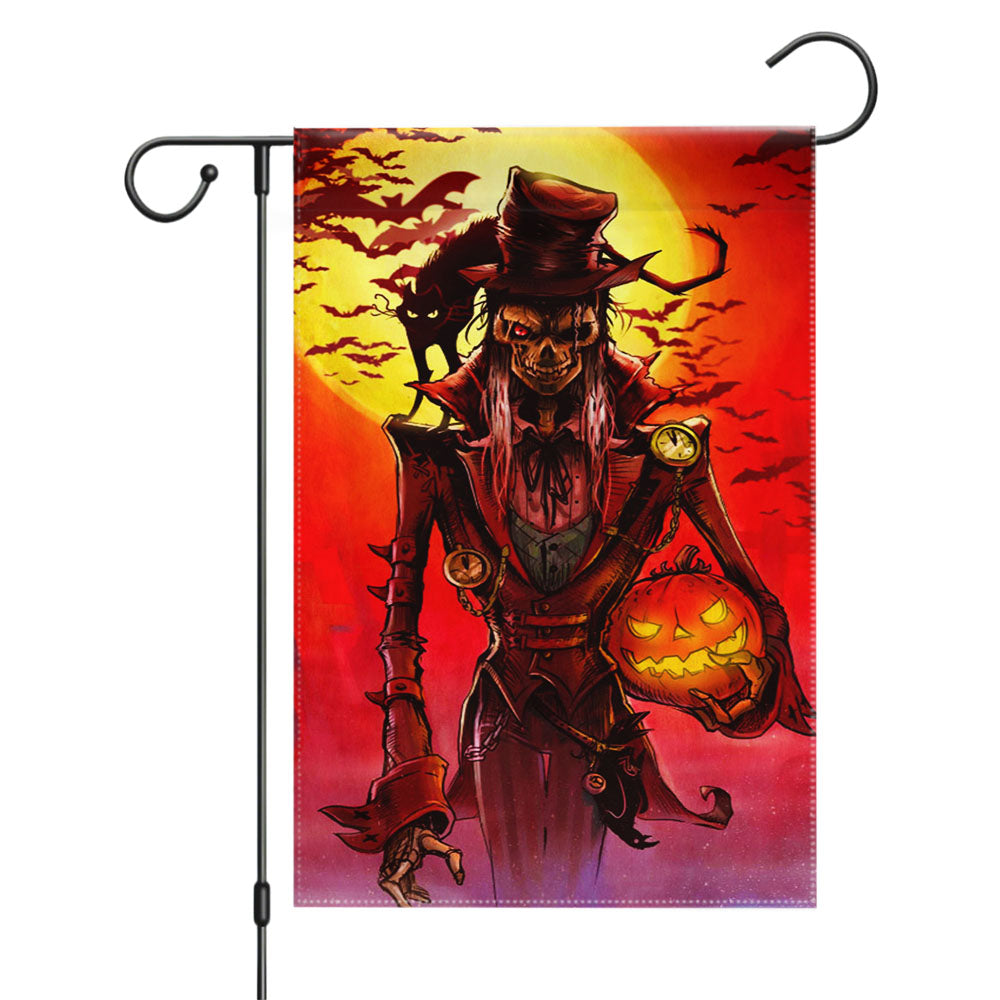 Halloween Skull Disney Pixar Coco Garden Flags Yard Outdoor Lawn 12 X 18