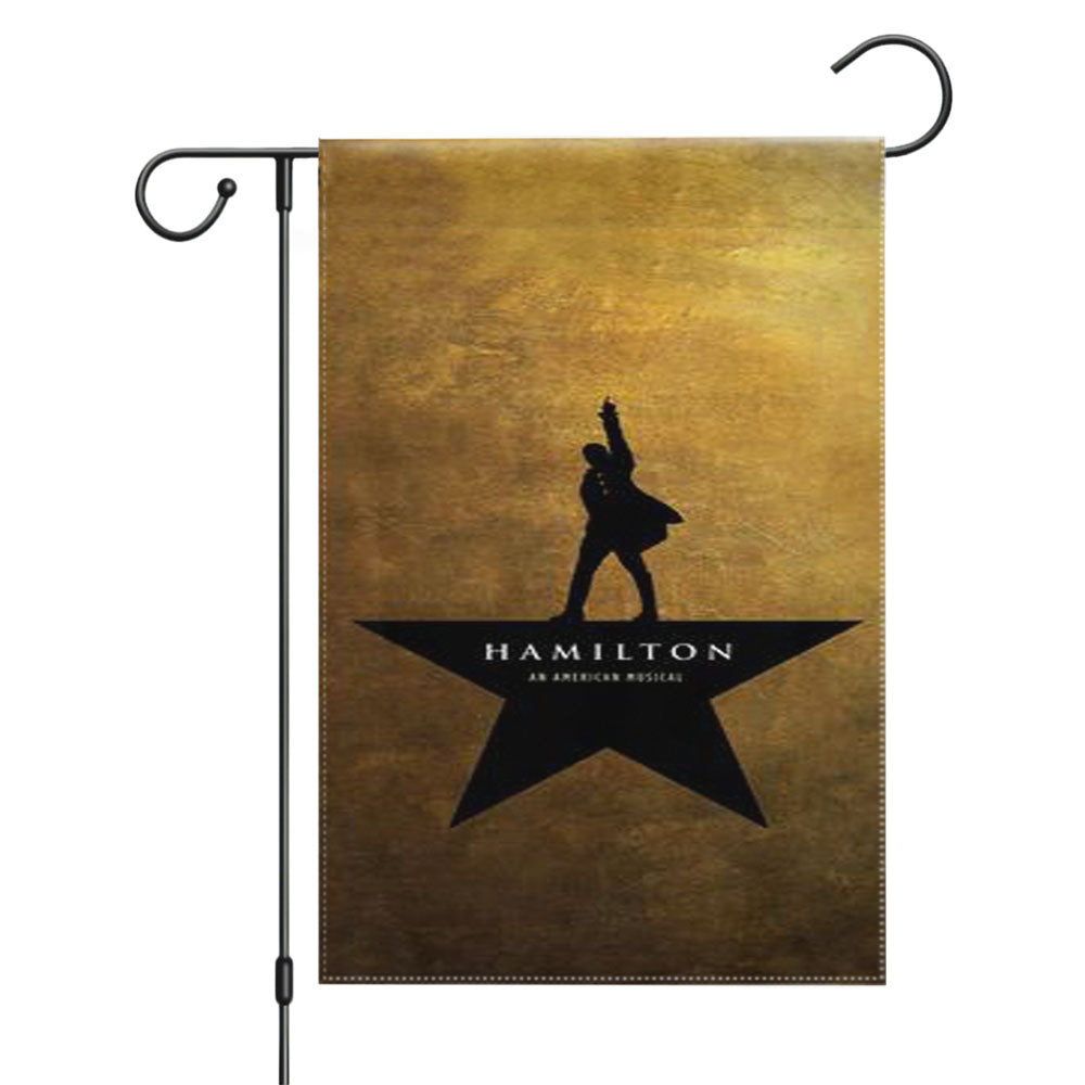 Hamilton American Musical Characters Artwork Garden Flags Yard Outdoor Lawn 12 X 18