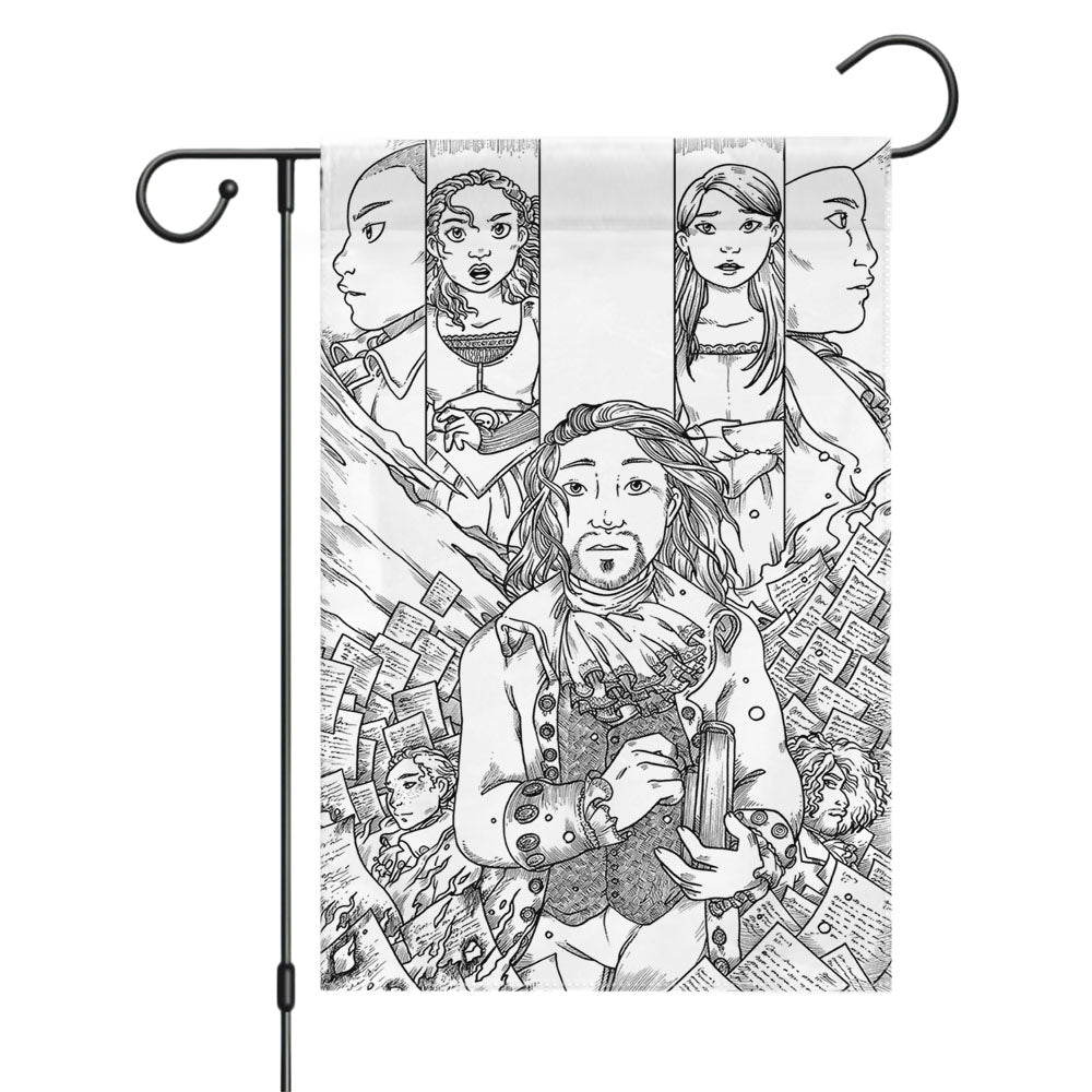 Hamilton An American Music Garden Flags Yard Outdoor Lawn 12 X 18