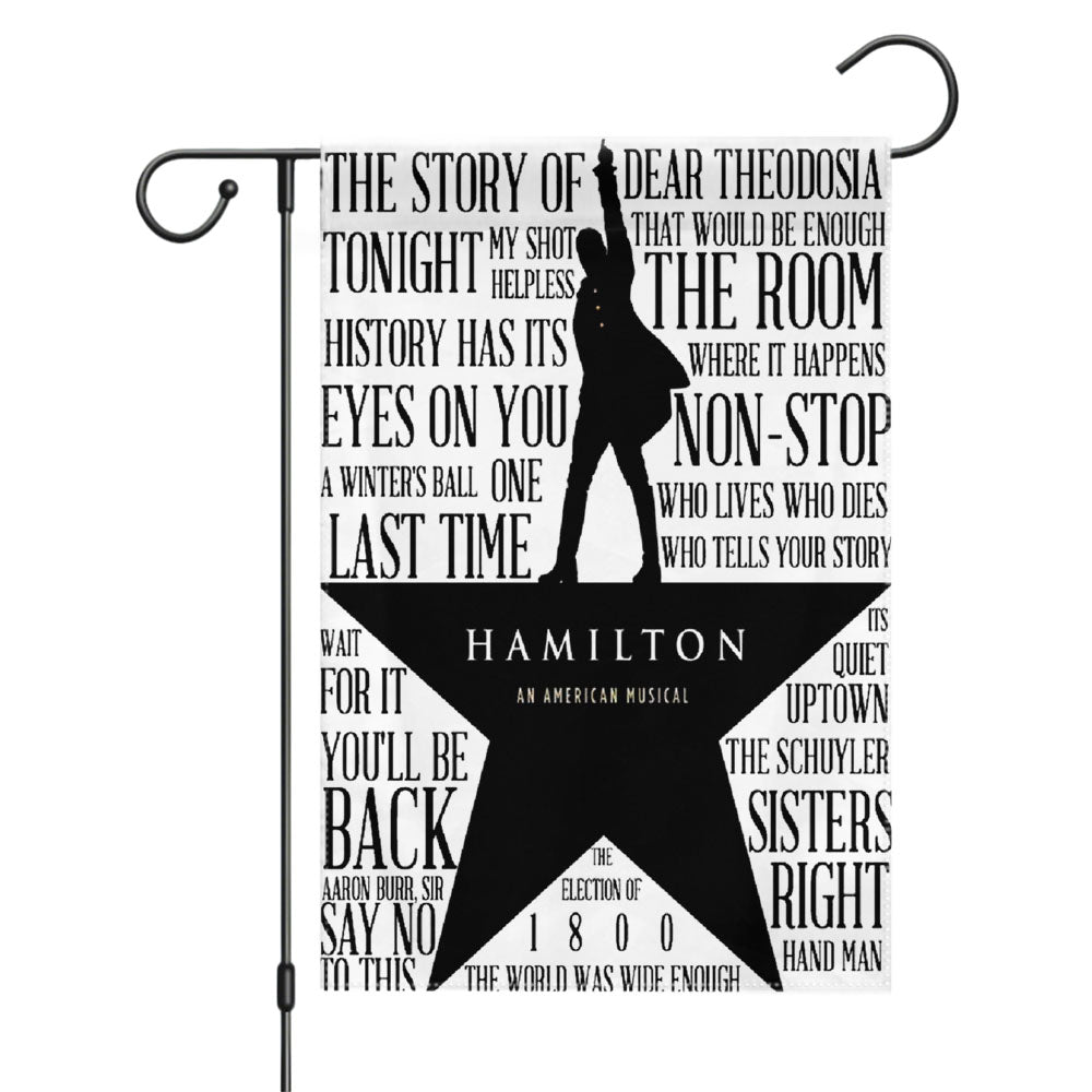 Hamilton And Eliza Kiss Musical Garden Flags Yard Outdoor Lawn 12 X 18