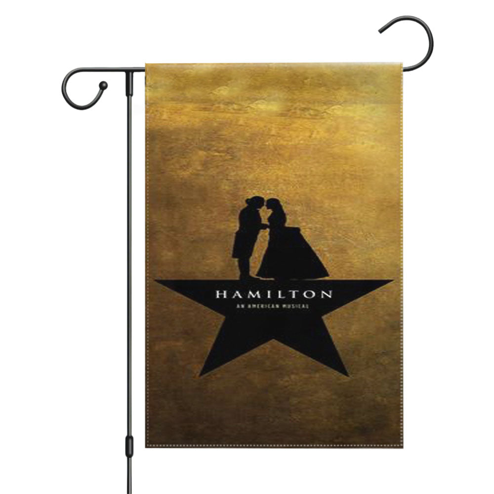 Hamilton And The Hubris Box Classic Musical Garden Flags Yard Outdoor Lawn 12 X 18