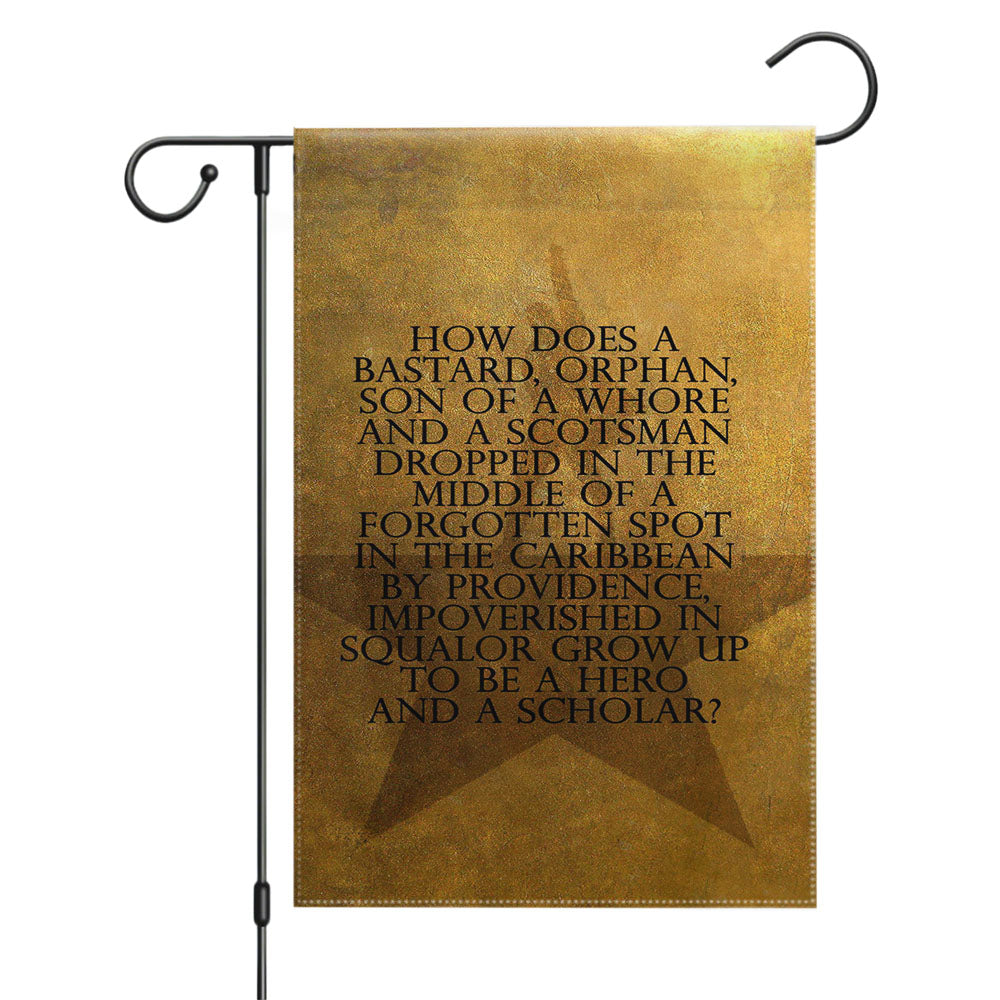 Hamilton Broadway Signatures Garden Flags Yard Outdoor Lawn 12 X 18