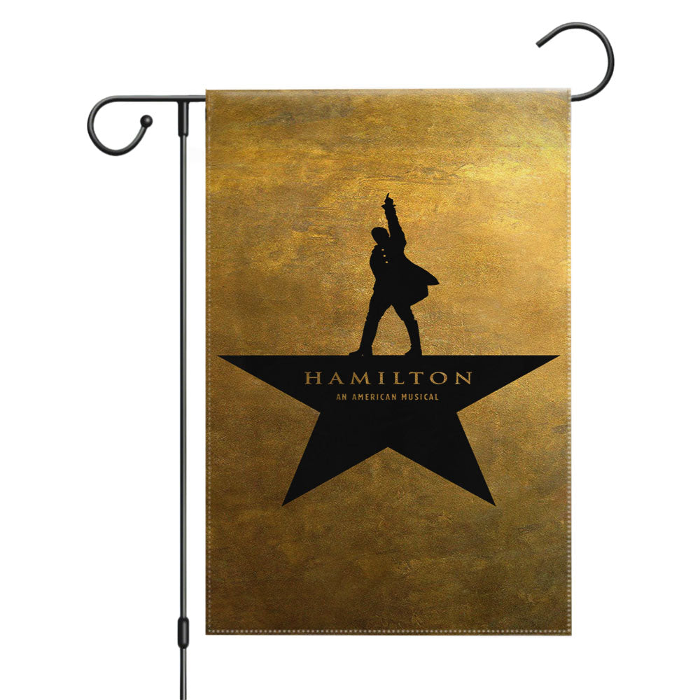 Hamilton The Musical Lyric Garden Flags Yard Outdoor Lawn 12 X 18