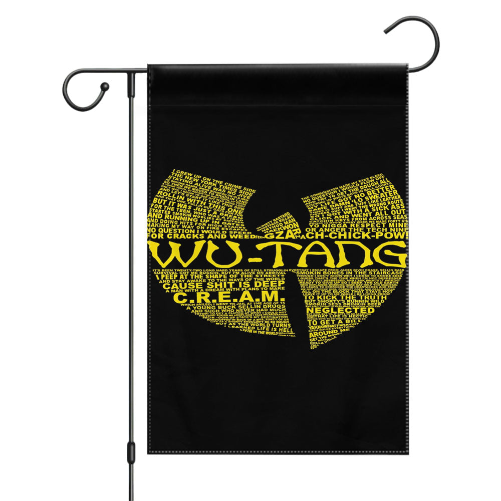 Hip Hop Rap Wu Tang Clan Garden Flags Yard Outdoor Lawn 12 X 18