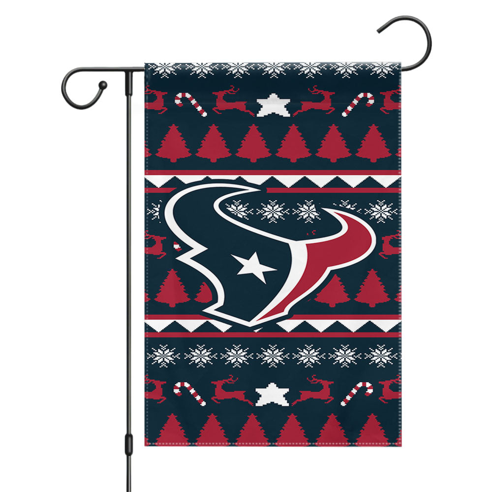 Houston Texans Icon Garden Flags Yard Outdoor Lawn 12 X 18