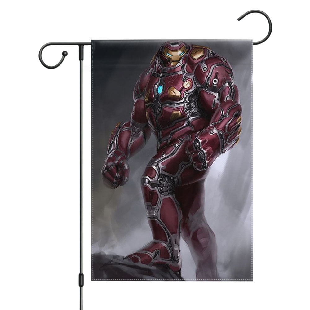 Hulkbuster Iron Man Garden Flags Yard Outdoor Lawn 12 X 18