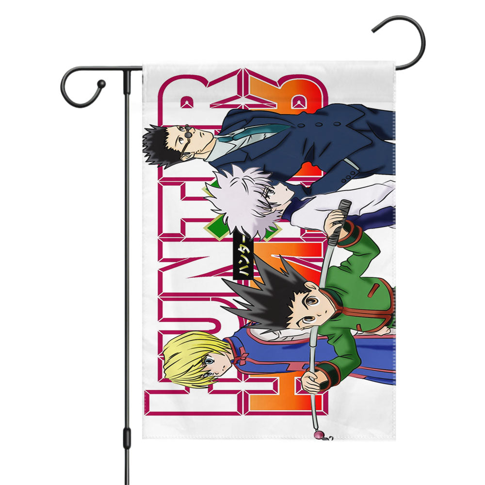 Hunter X Hunter Gon Killua Garden Flags Yard Outdoor Lawn 12 X 18