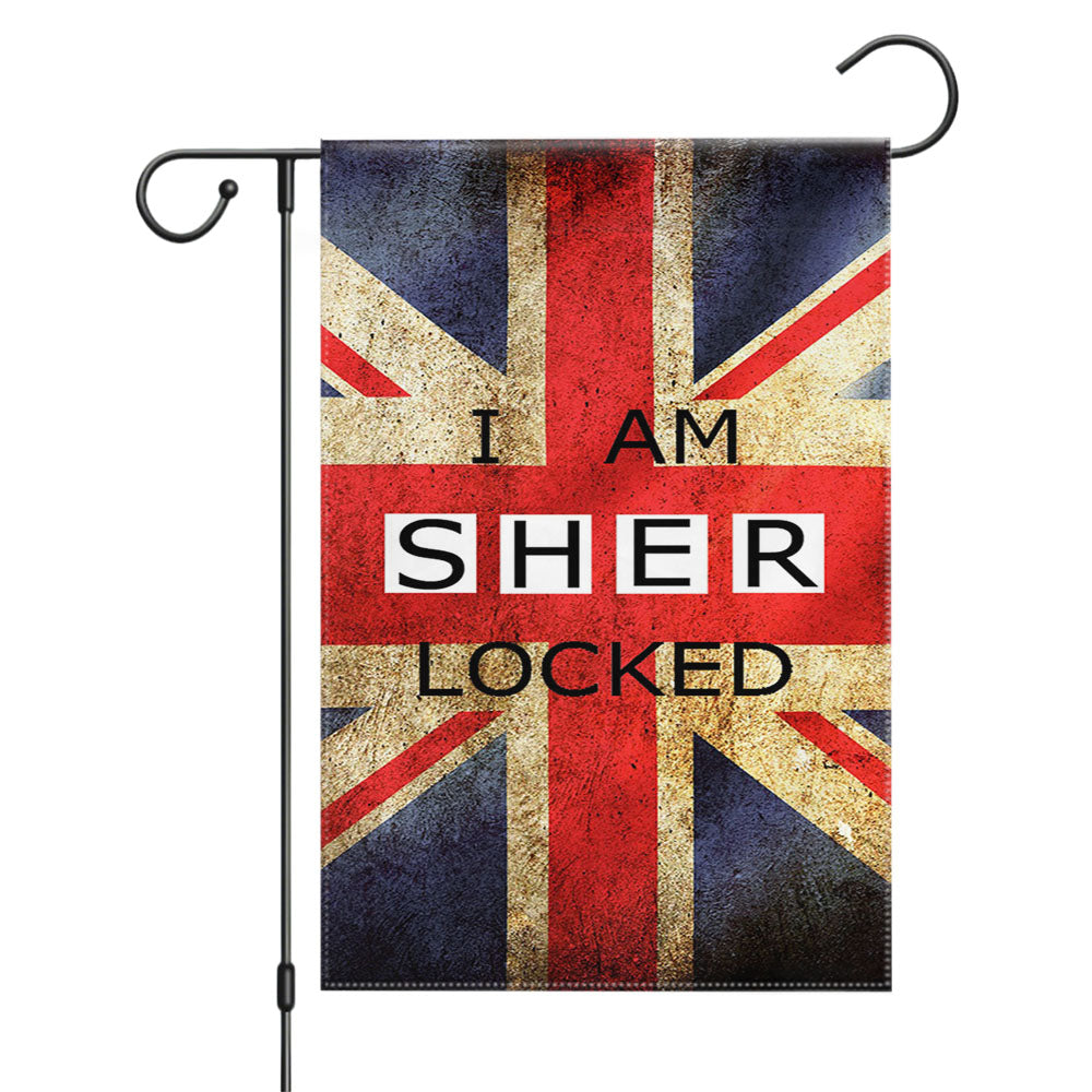 I Am Sherlocked Garden Flags Yard Outdoor Lawn 12 X 18