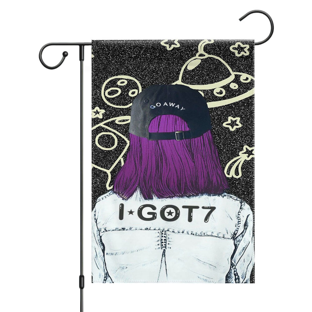 I Got7 Fan Girl Planet Garden Flags Yard Outdoor Lawn 12 X 18
