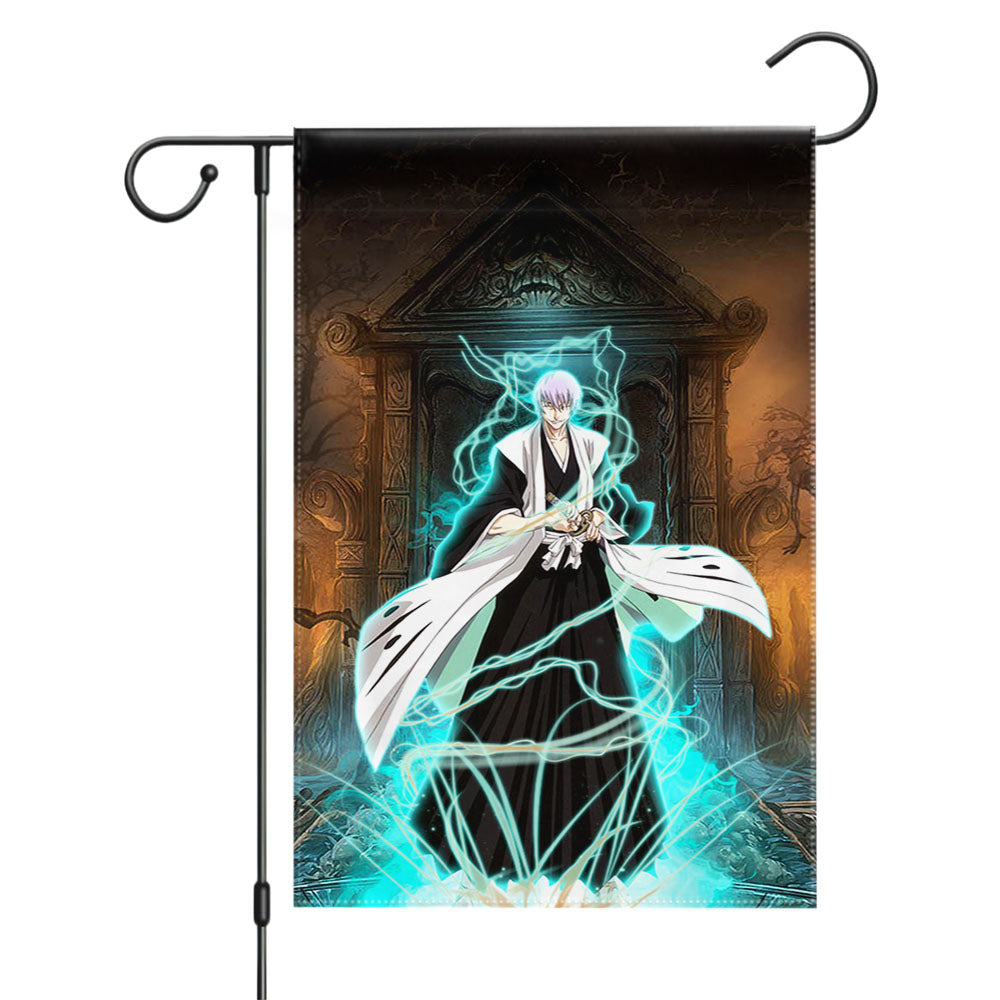 Ichimaru Gin Bleach Garden Flags Yard Outdoor Lawn 12 X 18