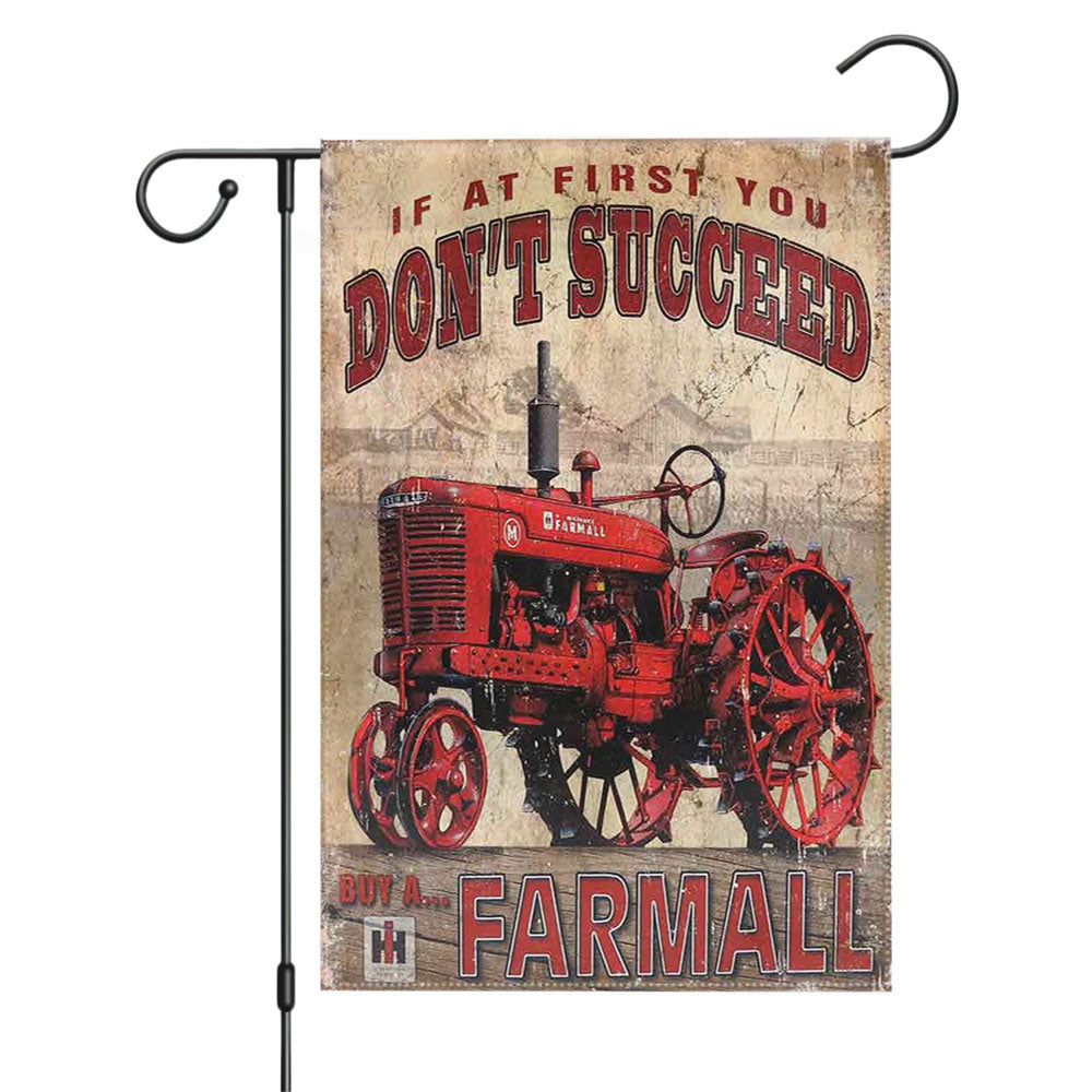 Ih International Harvester Retro Tractors Garden Flags Yard Outdoor Lawn 12 X 18