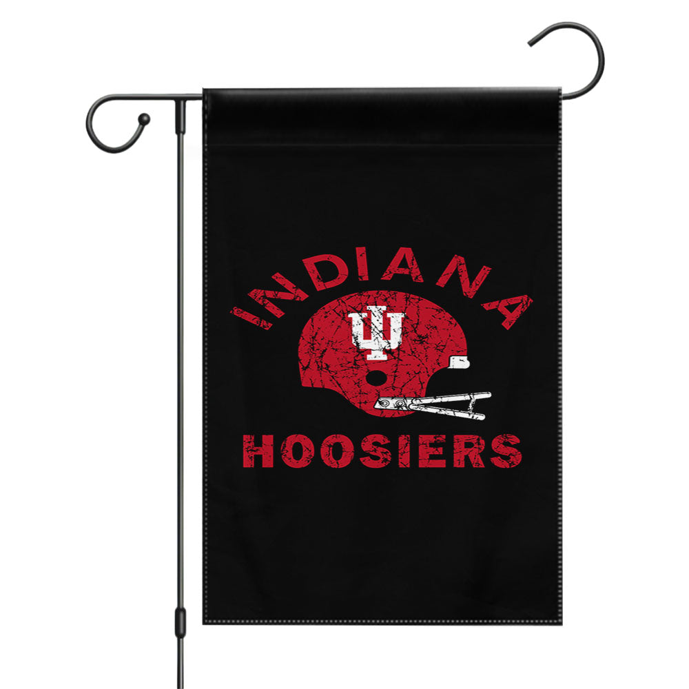Indiana Hoosiers Logo Garden Flags Yard Outdoor Lawn 12 X 18