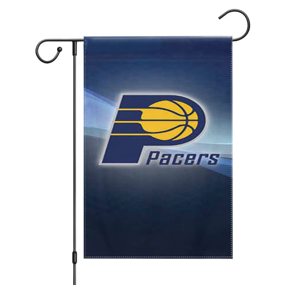 Indy Pacers Logo Texture Garden Flags Yard Outdoor Lawn 12 X 18