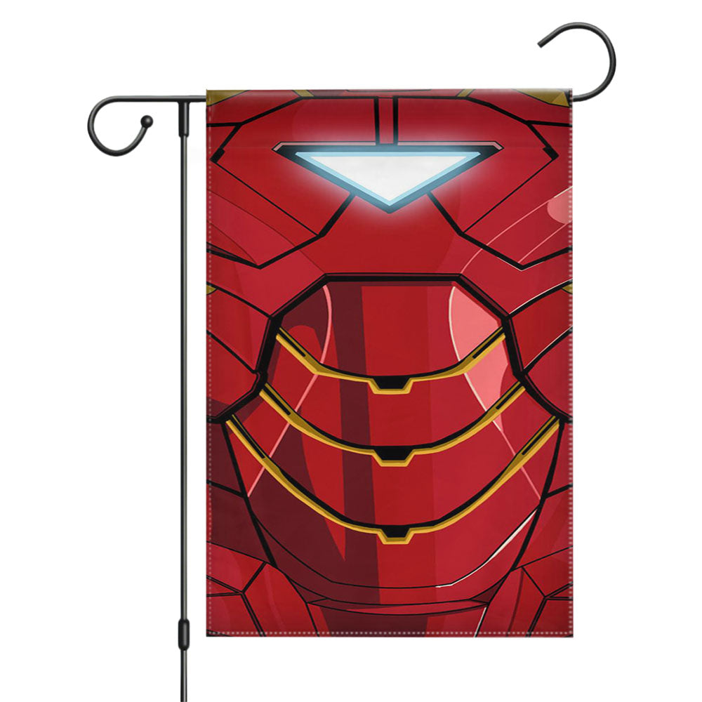 Iron Man Captain America War Garden Flags Yard Outdoor Lawn 12 X 18