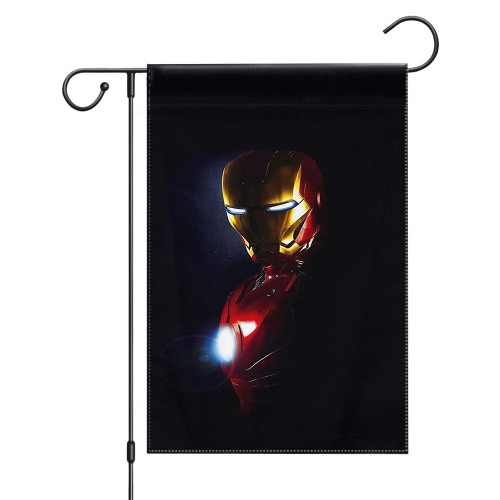 Iron Man Hd Wallpaperr Garden Flags Yard Outdoor Lawn 12 X 18