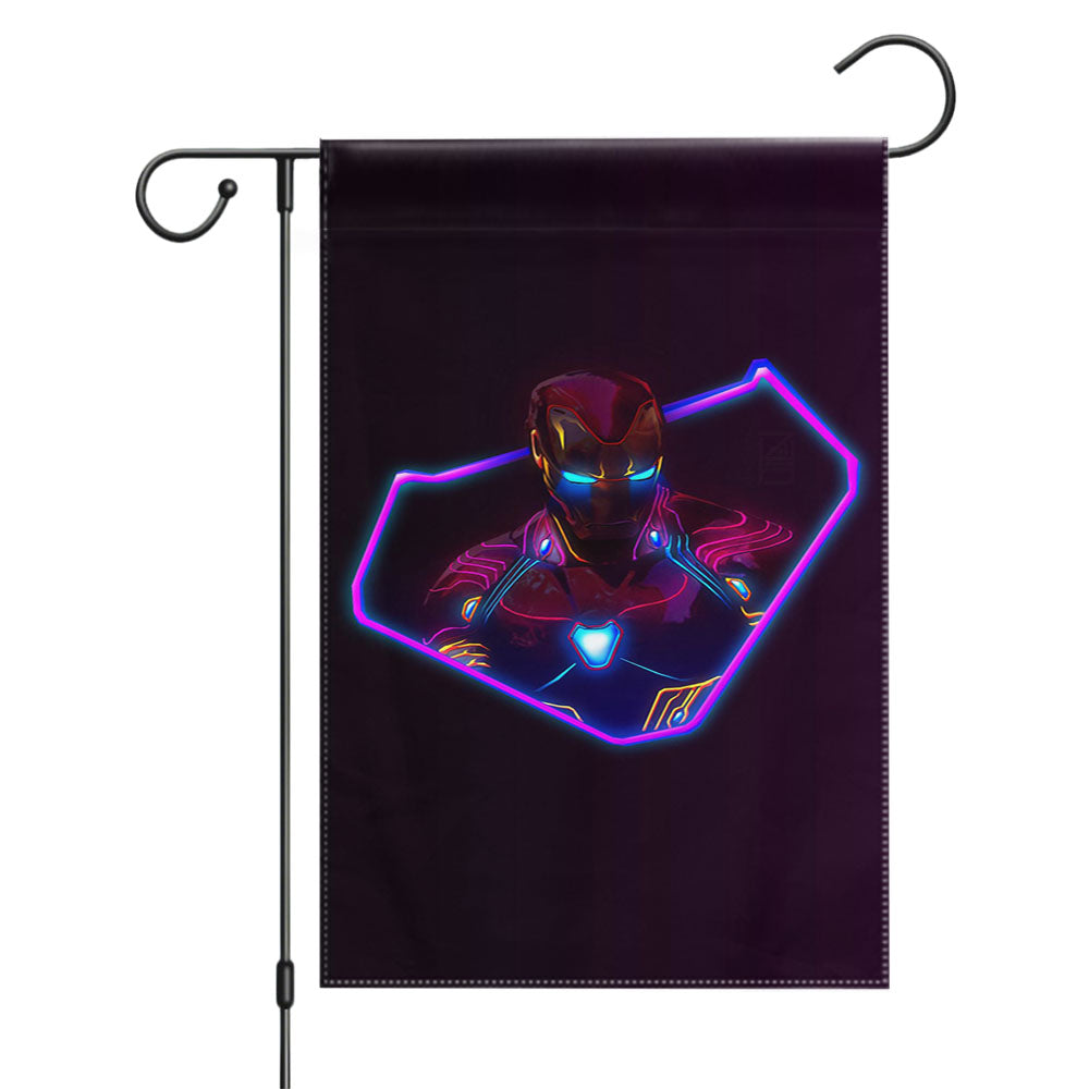 Iron Man Poster Garden Flags Yard Outdoor Lawn 12 X 18