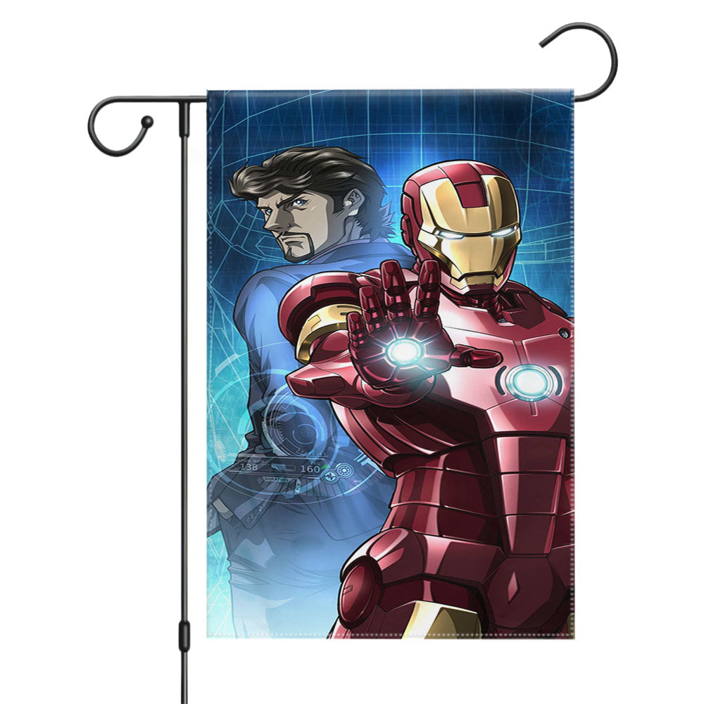 Iron Man Universe Garden Flags Yard Outdoor Lawn 12 X 18