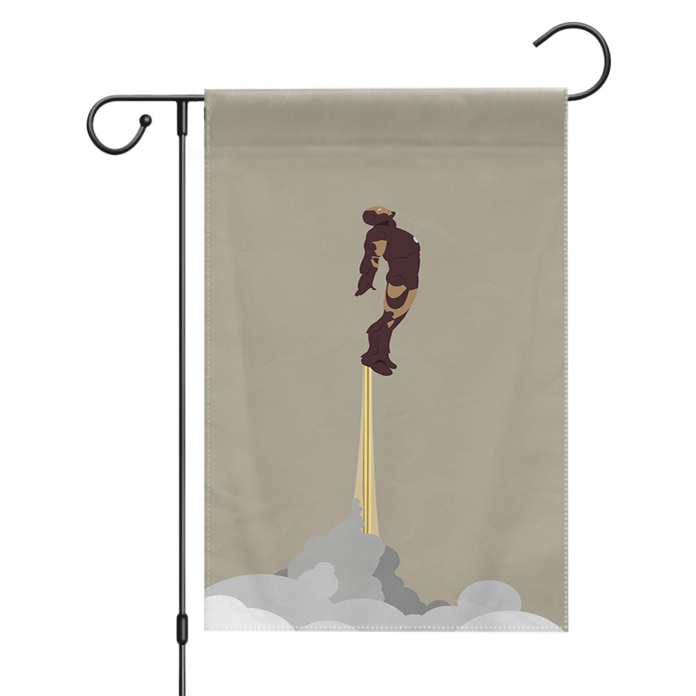 Iron Man Wallpaper Garden Flags Yard Outdoor Lawn 12 X 18
