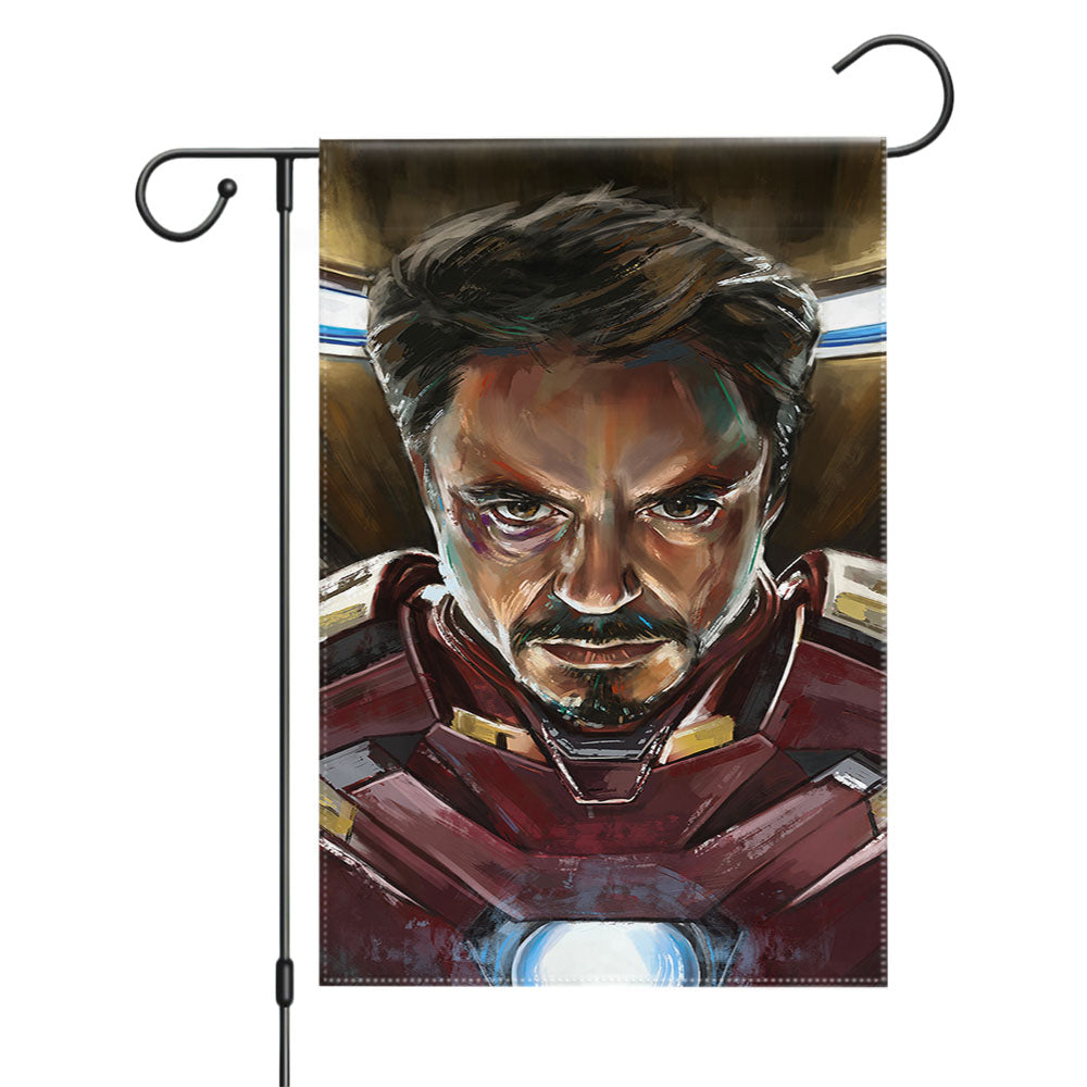 Ironman Illustration Garden Flags Yard Outdoor Lawn 12 X 18